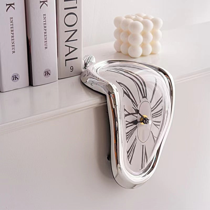 FAREVER Melting Clock — Surrealist Art Table Clock